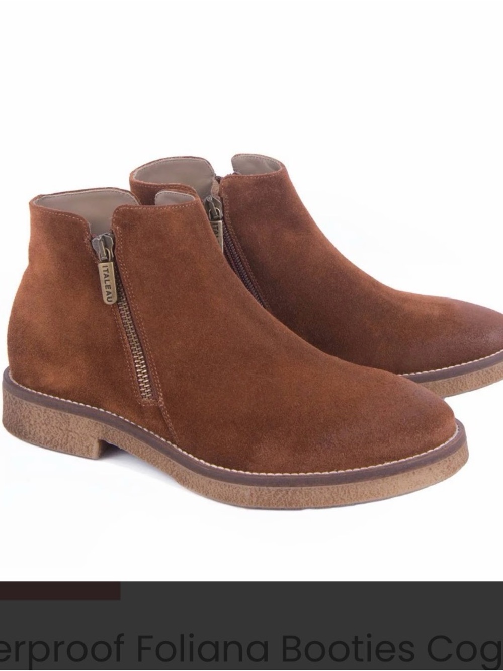 Italeau waterproof suede Foliana Booties so 39.5